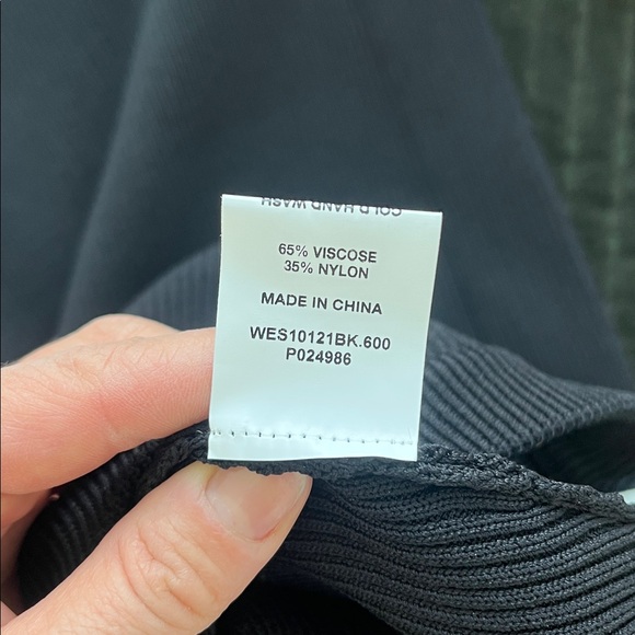 DISSH Madison Black Contrast Jumper Pant Set Womens Small Knit Ribbed Two Piece - Picture 10 of 13